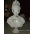 indoor decoration beautiful girl marble bust